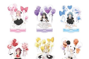 「まどか☆マギカ」鹿目まどか、暁美ほむら、6名の魔法少女がバルーンを手にキュート姿な新作グッズに☆ アニメイトでフェア開催 画像