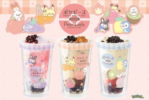 ピカチュウ、ポッチャマの可愛いパケ♪ 「ポケピース」×パールレディ・CHABARのドリンク第2弾！ フルーティなタピオカドリンクが9月4日より発売 画像