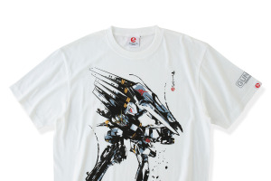 νガンダム、ディジェ、百式などを筆絵タッチで表現！ 「ガンプラ」BOXアートを取り入れたTシャツ登場！ アムロ、シャアの歴代搭乗機を振り返れるラインナップ 画像