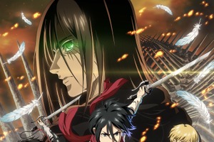 ゲーム「進撃の巨人３」MAPPA制作のオープニングアニメキービジュアル公開！ 背を向けるエレンと立ち向かうミカサ、アルミン、リヴァイに注目 画像