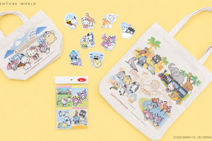 キティ、ポムポムプリン、ポチャッコたちが動物たちとエンジョイ☆「アドベンチャーワールド」限定コラボグッズが登場 画像