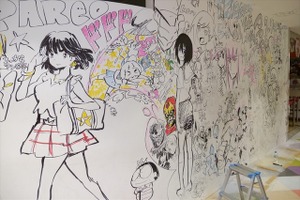 今石洋之、すしおら、TRIGGERのアニメーターたちが渋谷パルコを惜しんで壁面ペイントを実施 画像