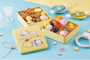 ゆるっとサンリオキャラのお重箱で登場♪ 紀文限定デザイン「サンリオキャラクターズのおせち詰合せ」が予約受付中！ 画像