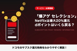 「爆アゲ セレクション」Netflixは最大20％還元｜対象プランと解約の注意点 画像