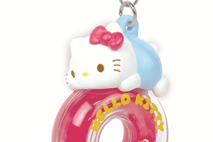 「サンリオ」キティ、シナモン、あひるのペックルらが“ふにゅっ”♪ ビーズがシャカシャカ動く限定キーホルダー登場 画像