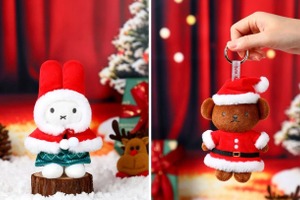 ミッフィーたちと一足早くクリスマス♪リースやツリーなど冬のモチーフを取り入れたぬいぐるみキーホルダーが可愛すぎる♪ 画像