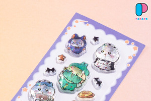 「ちいかわ」PUKU CHURUシール第3弾が10月9日プライズ展開！ハロウィン衣装や、うさぎの髪がファサ…な「毛量シリーズ」など全７種 画像