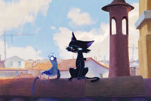 ディズニー＆ピクサー最新作「水の都のネロ」日本公開日は27年3月19日！ 黒猫“ネロ”と新キャラの鳩捉えた場面写真お披露目 画像