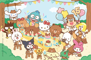 サンリオキャラクターズが「LINE FRIENDS」15周年をお祝い！ 渋谷でポップアップ開催 画像