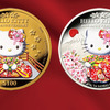 ハローキティが外国の記念金貨・銀貨に　桜をデザインで数量限定で発売・画像