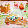 「サンリオ」苺がいっぱい♪ 春限定メニューが登場！韓国発祥の「トゥンワッフル」など全6品　【ガーデンカフェ】・画像