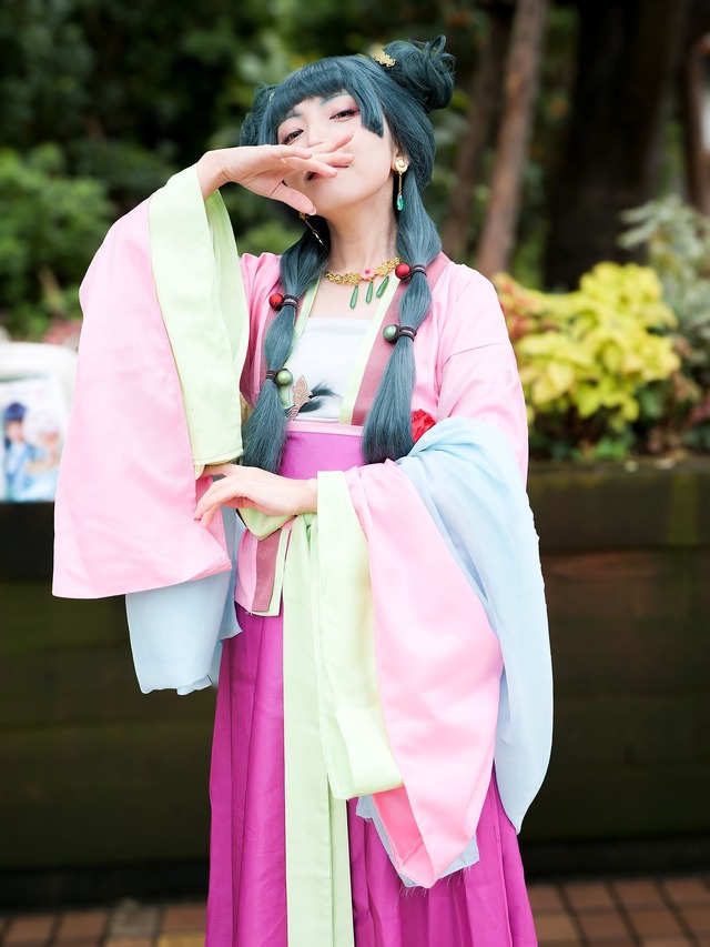 【写真・画像】『薬屋のひとりごと』猫猫コスプレ 2枚目